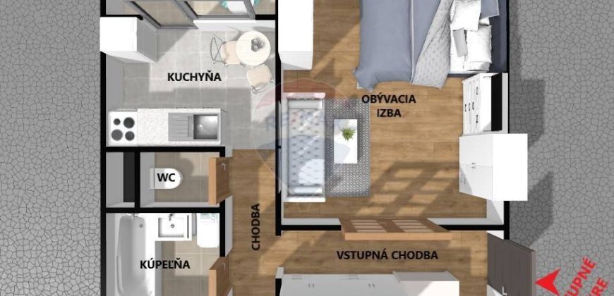 Predaj bytu (1 izbový) 37 m2, Trnava